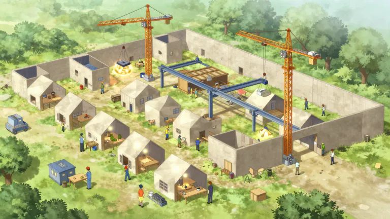Visual representation of "expansion" - The act, process or result of making something bigger