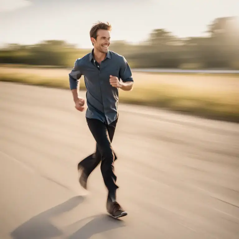 Visual representation of "trot" - A way of moving where a person or animal trots