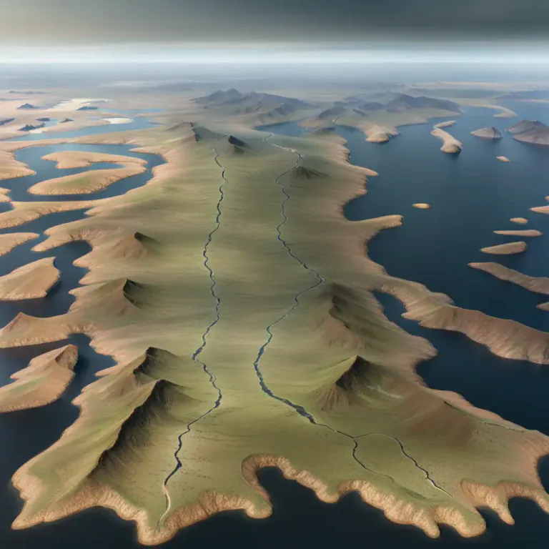 Visual representation of "neck" - A narrow part of certain kinds of terrain or geographical feature