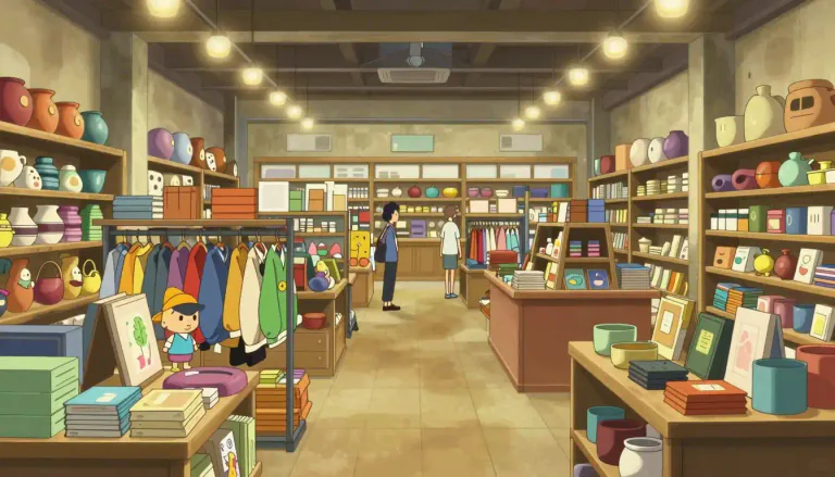 Visual representation of "emporium" - A large shop or store selling a wide variety of goods