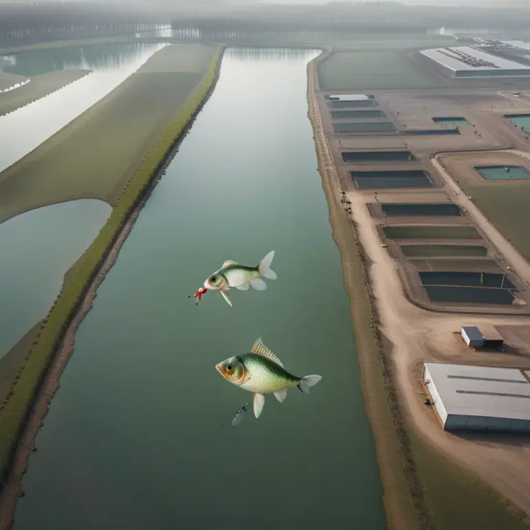Visual representation of "go belly up" - To die, typically when a fish or other aquatic creature dies and floats to the surface of the water, belly upwards.