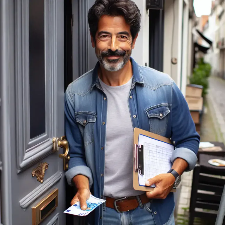 Visual representation of "collector" - A person who receives or collects something