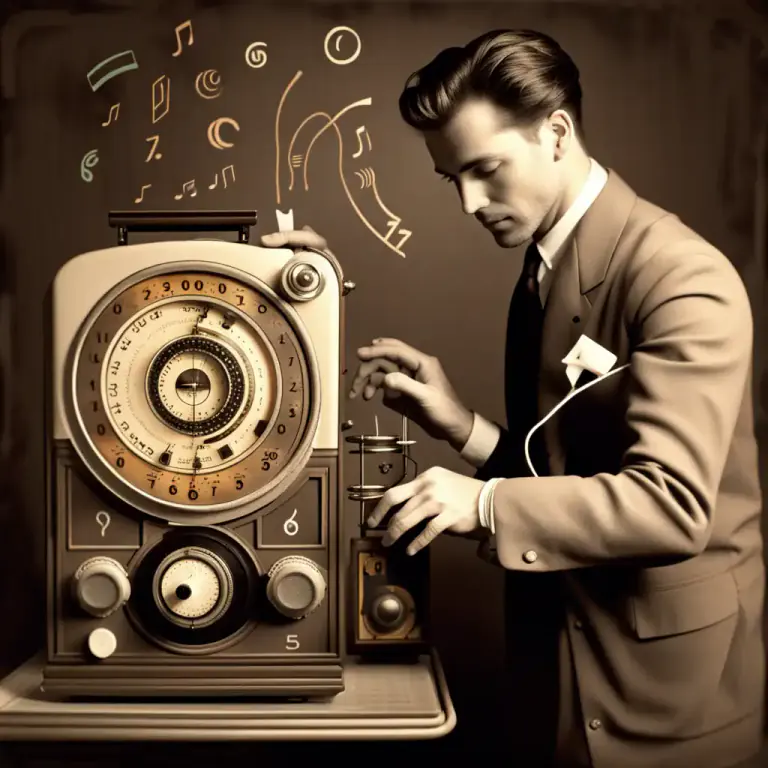 Visual representation of "tune" - To adjust the frequency receiver of a radio to a particular station