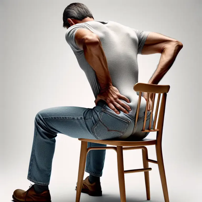 Visual representation of "bottom" - The part of your body that you sit on.