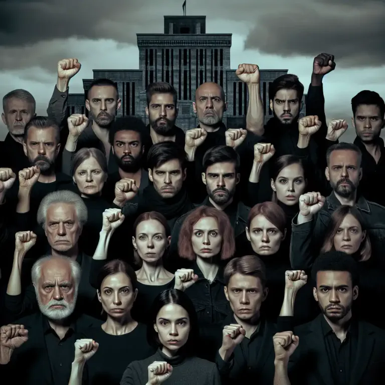 Visual representation of "fascist" - Related to or supporting fascism