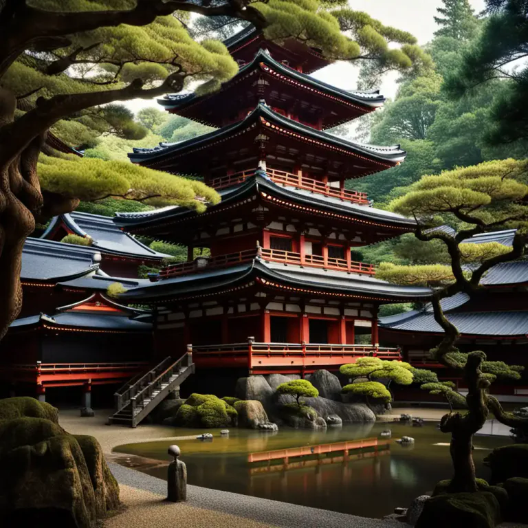 Visual representation of "buddhist" - A temple or monastery associated with the religion of Buddhism.