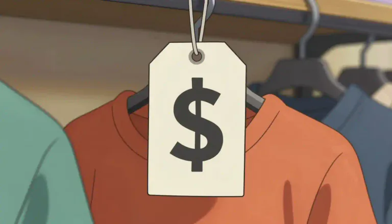 Visual representation of "pricetag" - A label that displays the price of an item for sale.