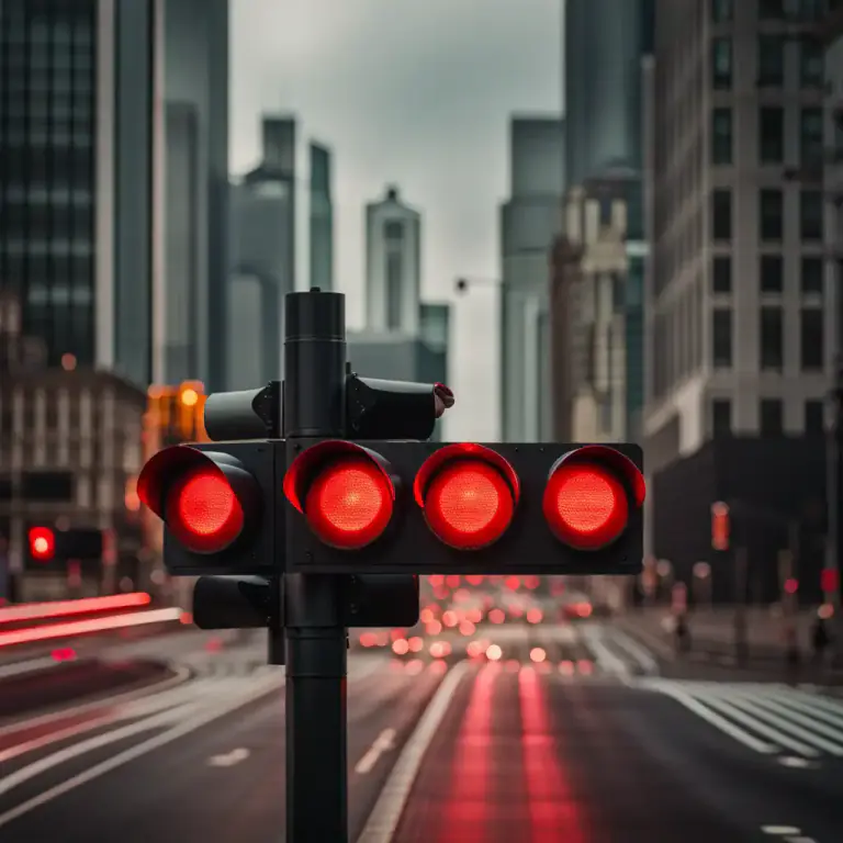 Visual representation of "red" - Indicating danger or stop
