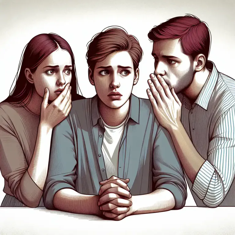 Visual representation of "slander" - To make false and damaging statements about (someone).