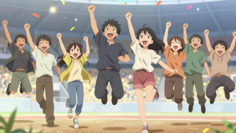 Visual representation of "hoorah" - An expression of joy or approval, often used in celebration.