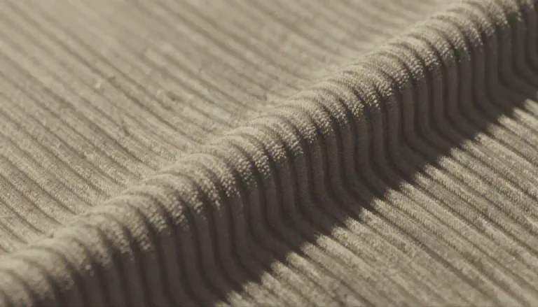 Visual representation of "wale" - A ridge or raised line in a fabric, especially in corduroy.
