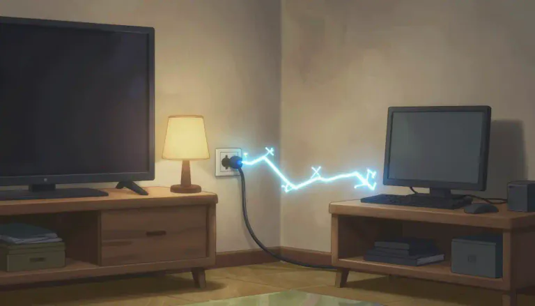 Visual representation of "electricity" - A type of energy that can give power to things like lights and computers.