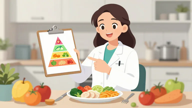 Visual representation of "dietitian" - A person who is an expert in diet and nutrition.