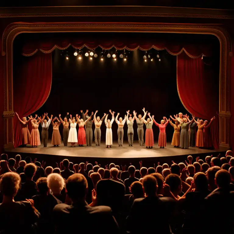 Visual representation of "curtain" - The end or close of a show or period of time, like in 'curtain call'.