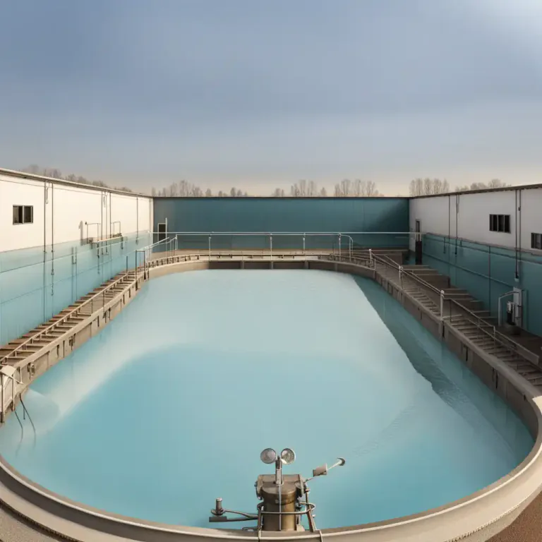 Visual representation of "lagoon" - An artificial pool for the treatment of effluent or to accommodate an overspill of water.