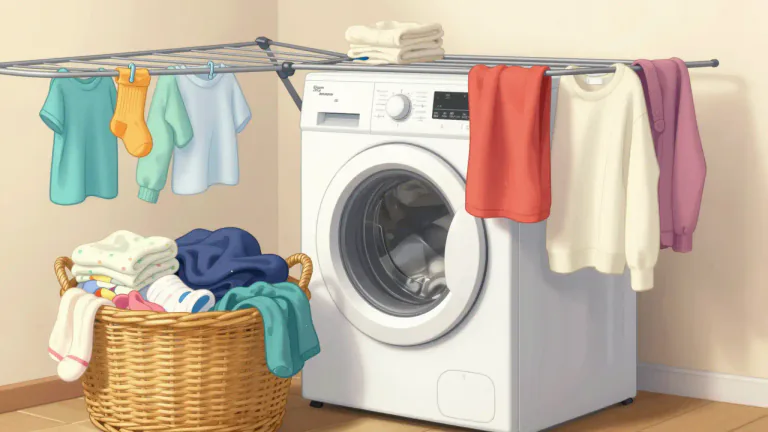 Visual representation of "laundry" - The set of clothes that need to be washed or have just been washed.