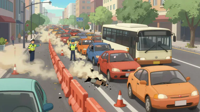 Visual representation of "disturbance" - A problem that interrupts someone's life or an organized system
