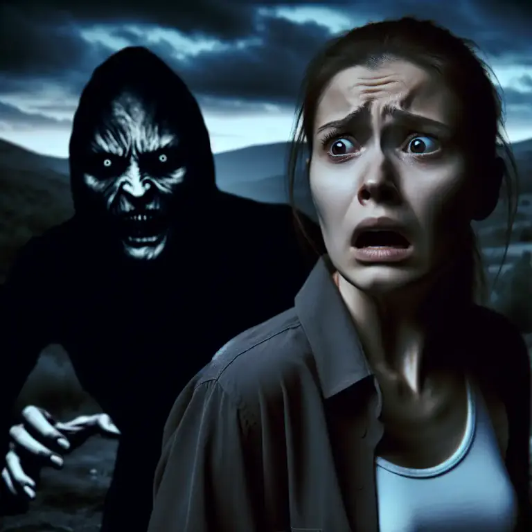 Visual representation of "craven" - Someone who is very scared and avoids danger or difficulties.