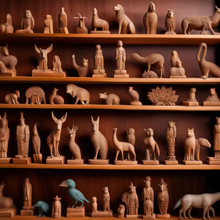 Visual representation of "statue" - A small figure that is used as a decoration