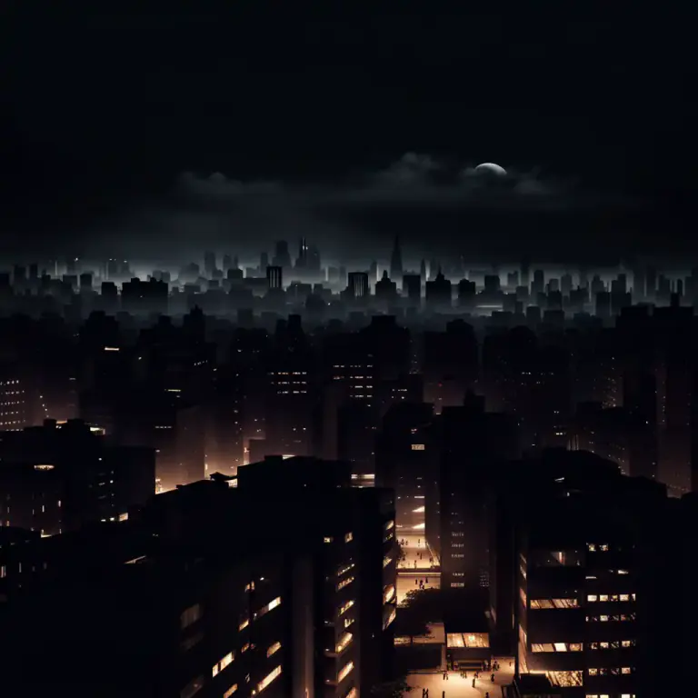 Visual representation of "blank out" - To cause a blackout in (a place), especially as a result of enemy action.