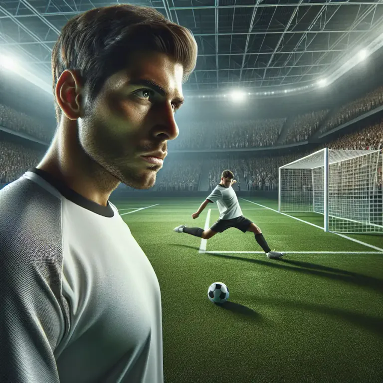 Visual representation of "sitter" - In soccer, an easy opportunity to score a goal.
