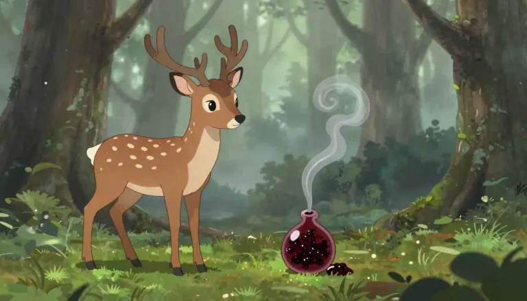 Visual representation of "musk" - A strong-smelling substance from a type of deer, often used in making perfume