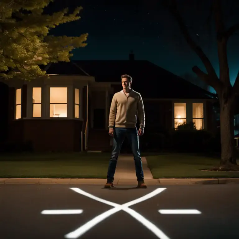 Visual representation of "on the spot" - In the exact position where one is standing or existing.