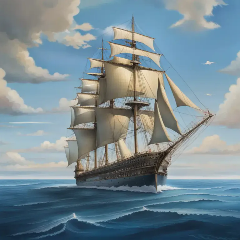 Visual representation of "out to sea" - Far away from the coast in the sea.
