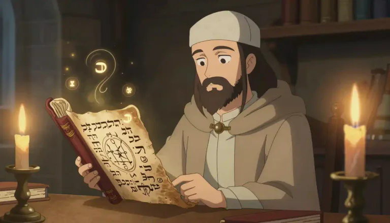Visual representation of "kabbalist" - A person who studies Kabbalah, a mystical interpretation of the Hebrew Scriptures.