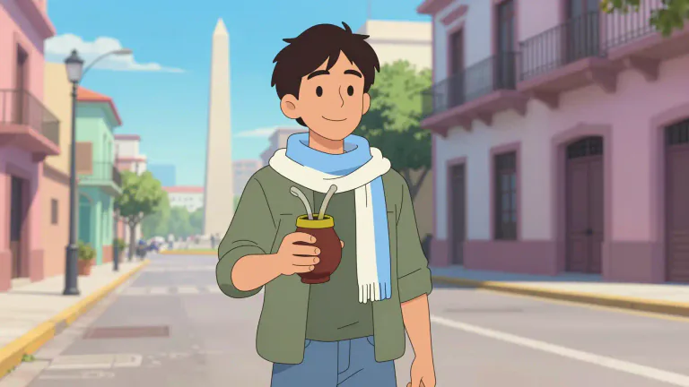 Visual representation of "argentinian" - A person from Argentina.