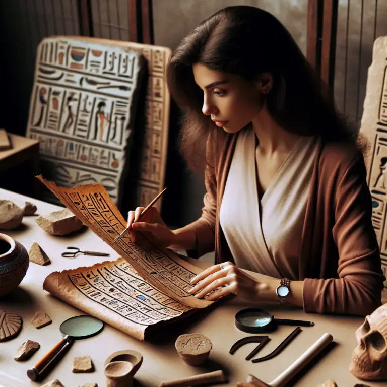 Visual representation of "egyptian" - The language of ancient Egypt.