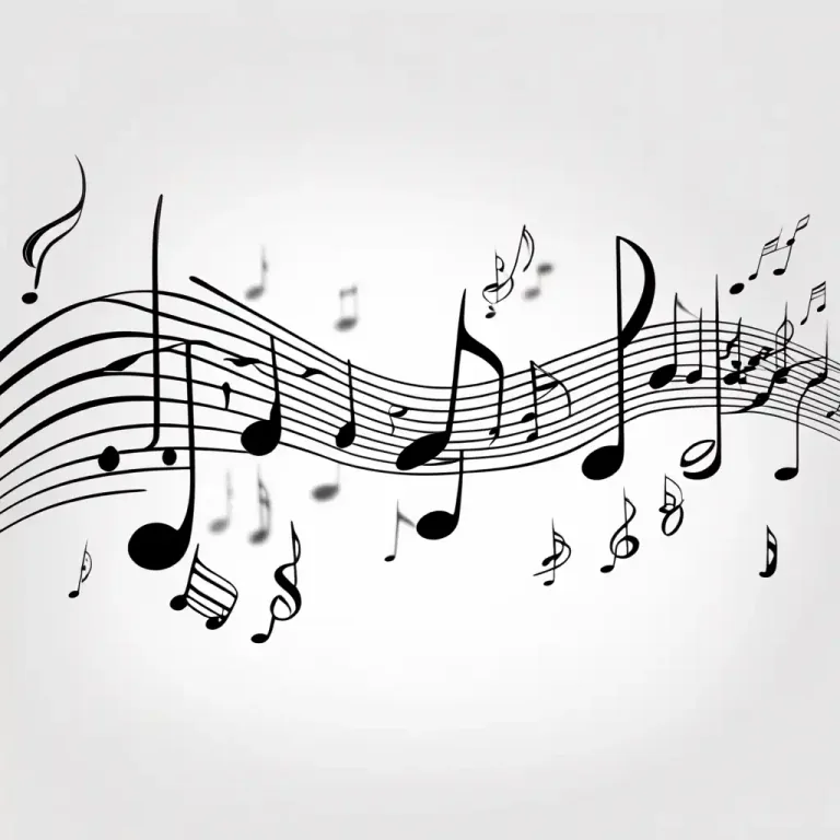 Visual representation of "progression" - A series of musical notes or chords that follows a specific pattern.