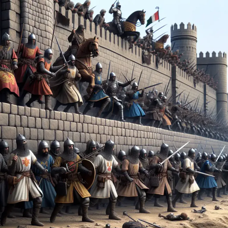 Visual representation of "undermanned" - Having fewer soldiers or weapons than others.