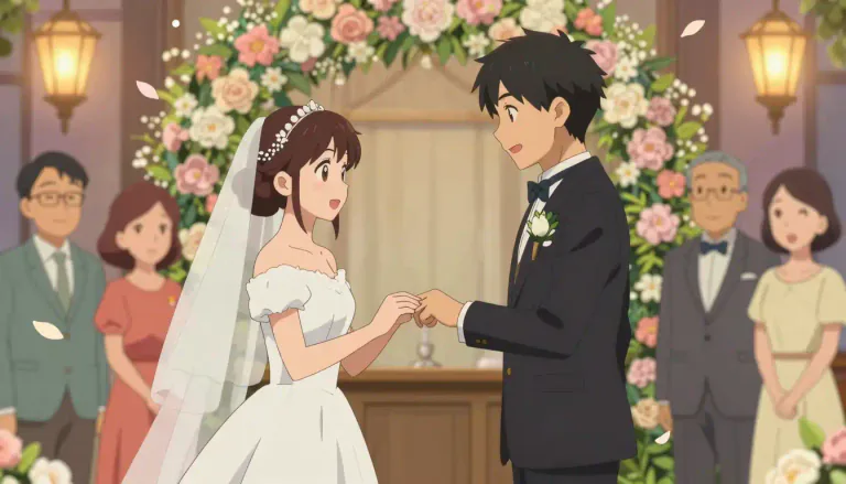 Visual representation of "matrimonial" - Related to marriage or related events.