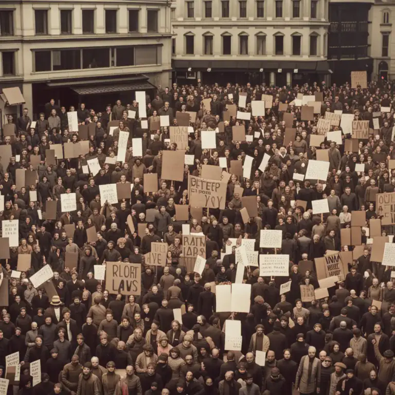Visual representation of "multitude" - A large gathering of people