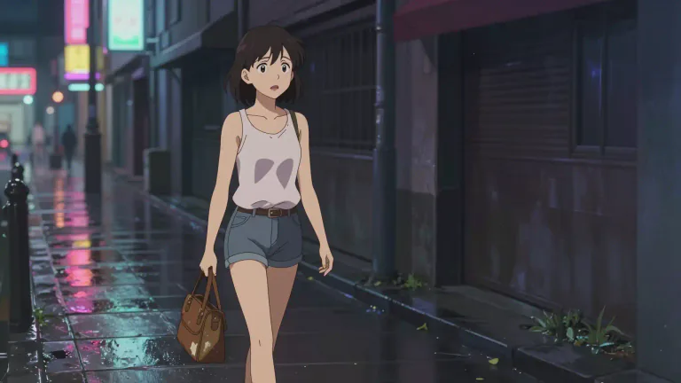 Visual representation of "walk the streets" - To work as a prostitute, offering services in the street
