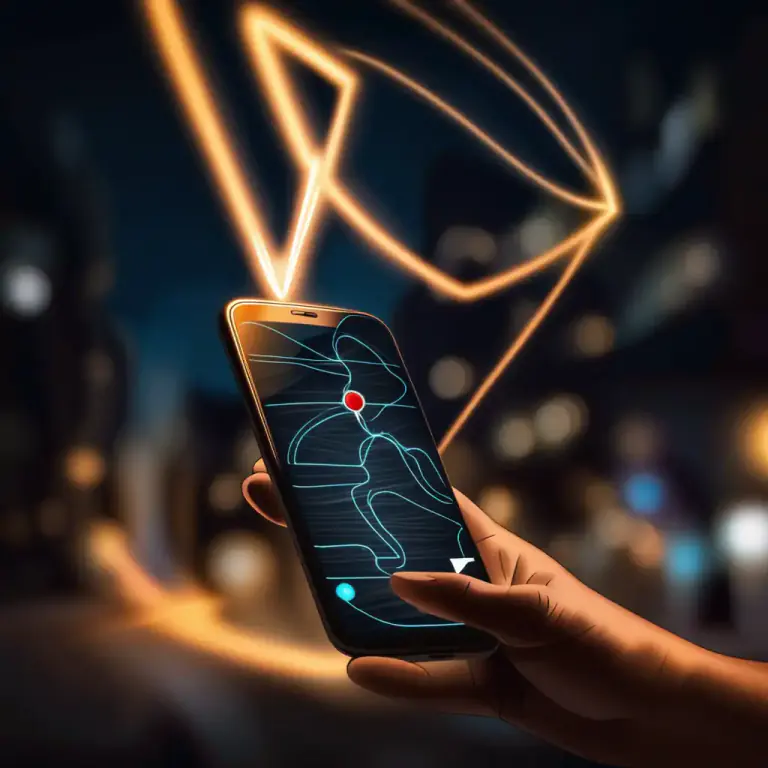 Visual representation of "ping" - The act of sending a quick message