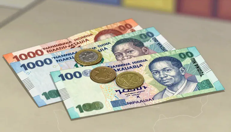 Visual representation of "naira" - The naira is the official currency of Nigeria, represented by the symbol ₦.