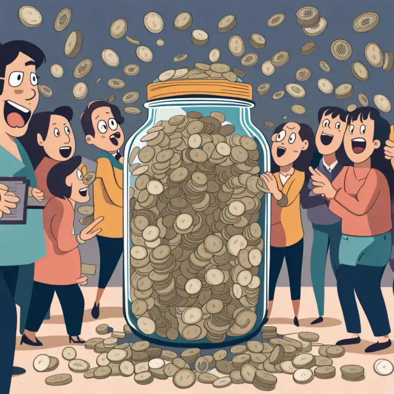 Visual representation of "an embarrassment of riches" - Having a lot more of good things than one needs