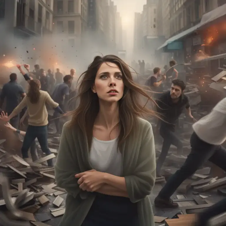 Visual representation of "stand aside" - To avoid getting involved in a situation or problem