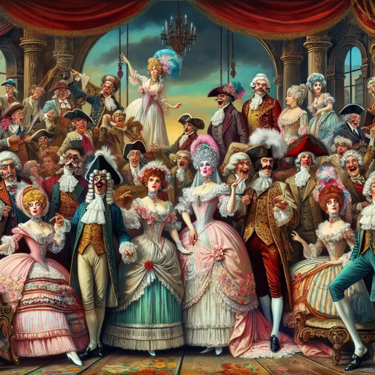 Visual representation of "mikado" - A comic opera (play with music and singing) by Gilbert and Sullivan