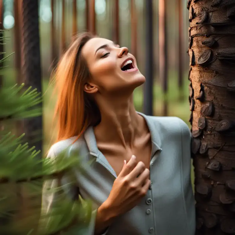 Visual representation of "breathe in" - To smell something by drawing in air through the nose