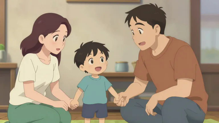 Visual representation of "son" - A boy or man in relation to his parents