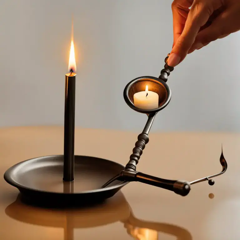 Visual representation of "douse" - To put out a light or flame