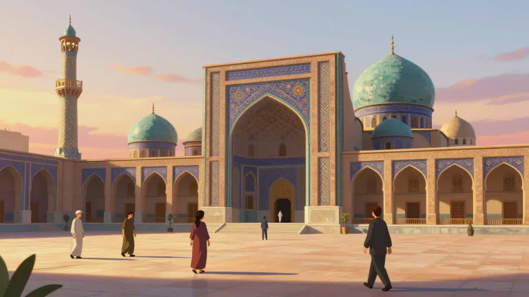Visual representation of "islamic" - Related to or connected with the religion, culture, or civilization of Islam.