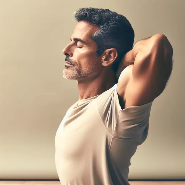 Visual representation of "relax" - For a muscle or part of the body to become less tight, or less tense