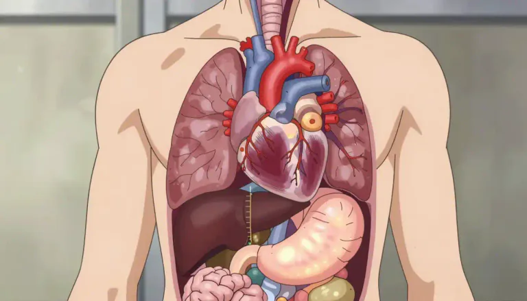 Visual representation of "organ" - A part of the body that completes particular jobs, like the heart or the brain.