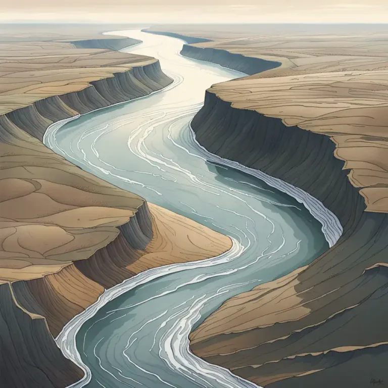 Visual representation of "mouth" - The opening through which river water enters the sea or lake