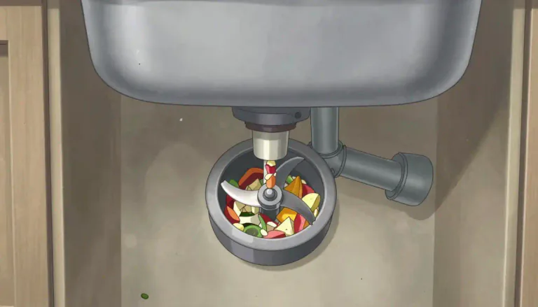 Visual representation of "macerator" - A device that breaks down food waste into smaller pieces to facilitate disposal or digestion.