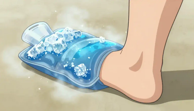 Visual representation of "icepack" - A pack filled with ice or a gel-like substance that is used to reduce pain or swelling.